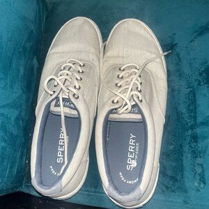 Sperry Gray Canvas Sneakers